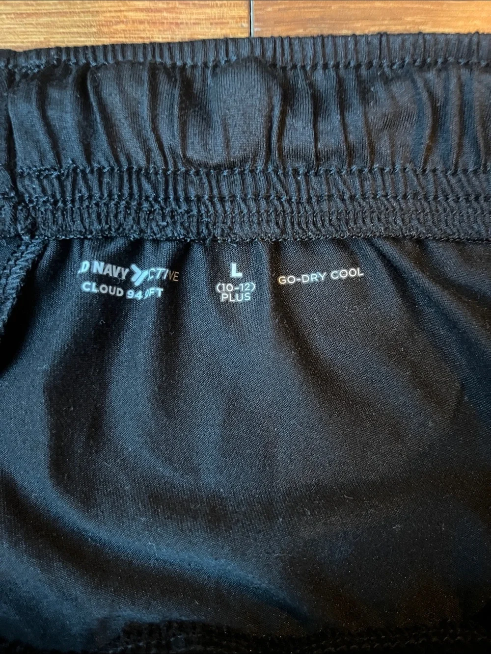 Two pair! L (10-12) Plus Old Navy Black Elastic Waist Kids Shorts